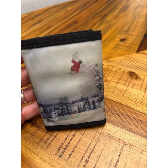Vintage Rusty Brand surf ski Velcro wallet